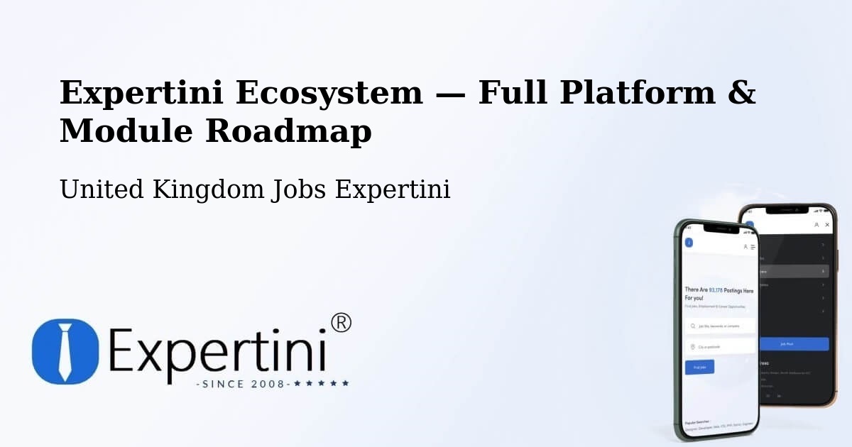 Expertini Ecosystem — Full Platform & Module Roadmap – Middlesbrough